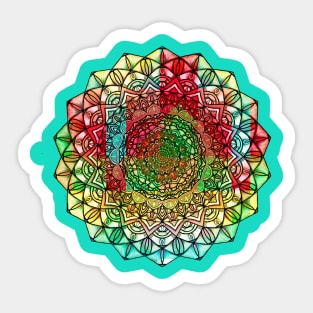 Fancy Mandala Design two Sticker